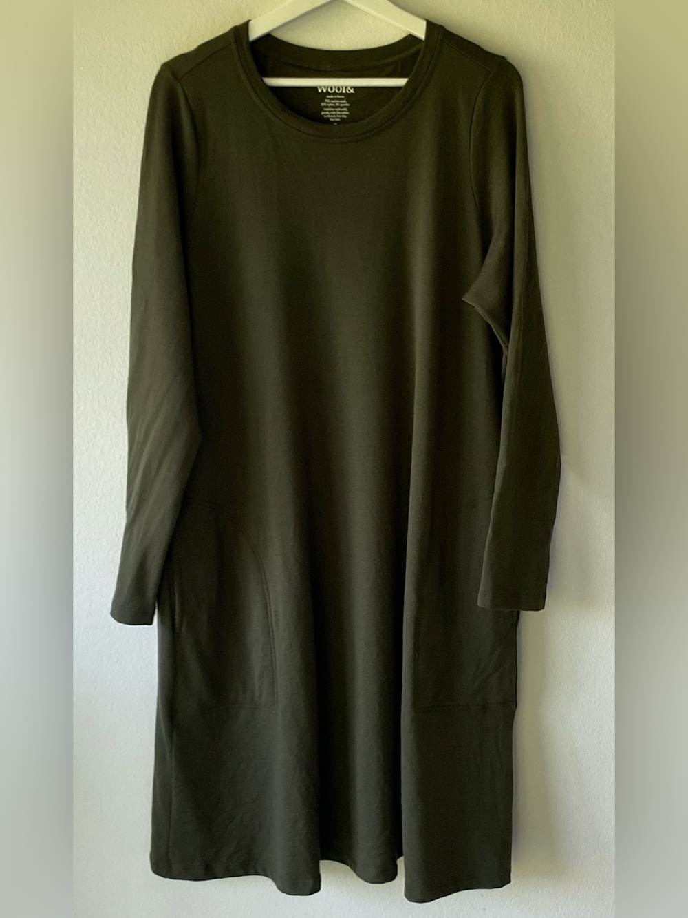 Wool& Eliza Swing Dress, 1X,  Forest Night